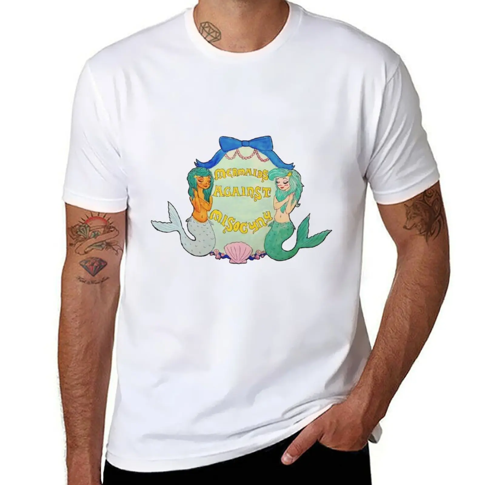 

Mermaids Against Misogyny T-Shirt custom shirt valentines boutique clothes for a boy anime clothes t shirts for men cotton