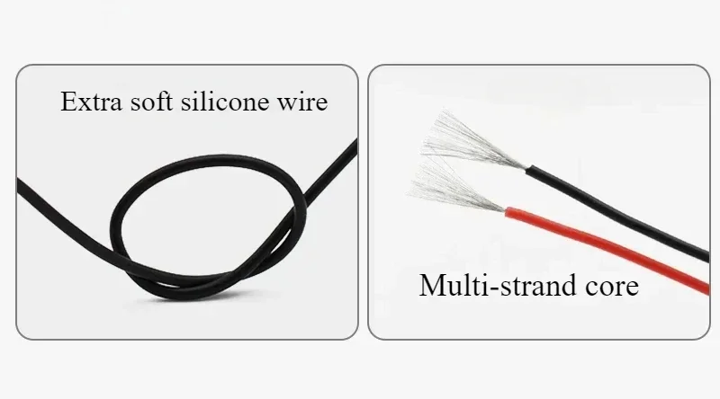 2 Wire PT100/PT1000 Thermal Resistance 2 Core Platinum Resistance Temperature Sensor Silicone  Waterproof