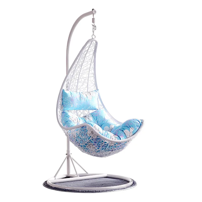 سلة معلقة أرجوحة منزلية صغيرة معلقة كرسي الروطان كرسي مهد كرسي عش الطيور شرفة داخلية كسول هكتار واحد