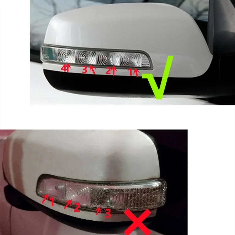 For KIA Sorento XM 2009-2014 Rearview Mirror Glass Lens Turn Signal Lamp LED Light Side  Frame Cover Folding Motor