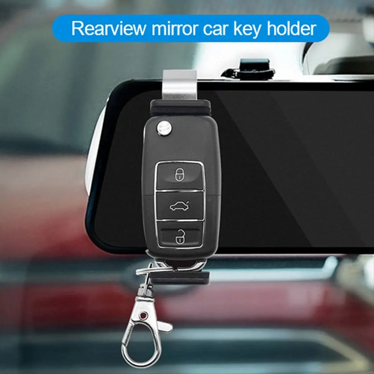 HITL Car Key Clip Holder Car Sun Visor Clip Garage Door Control Adjustable 47-67mm Garage Remote Control Clip Accessories