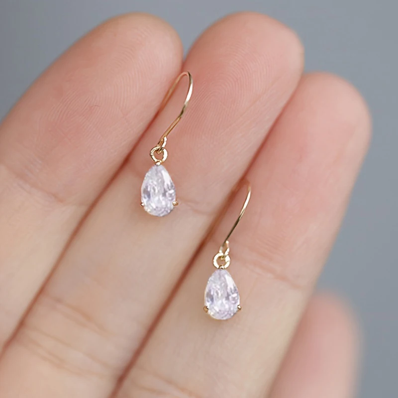S925 echte Sterling Silber handgemachte Wassertropfen Ohrringe für Frauen Mode elegant Retro Licht Luxus exquisite einfache Klassiker – Detail 6
