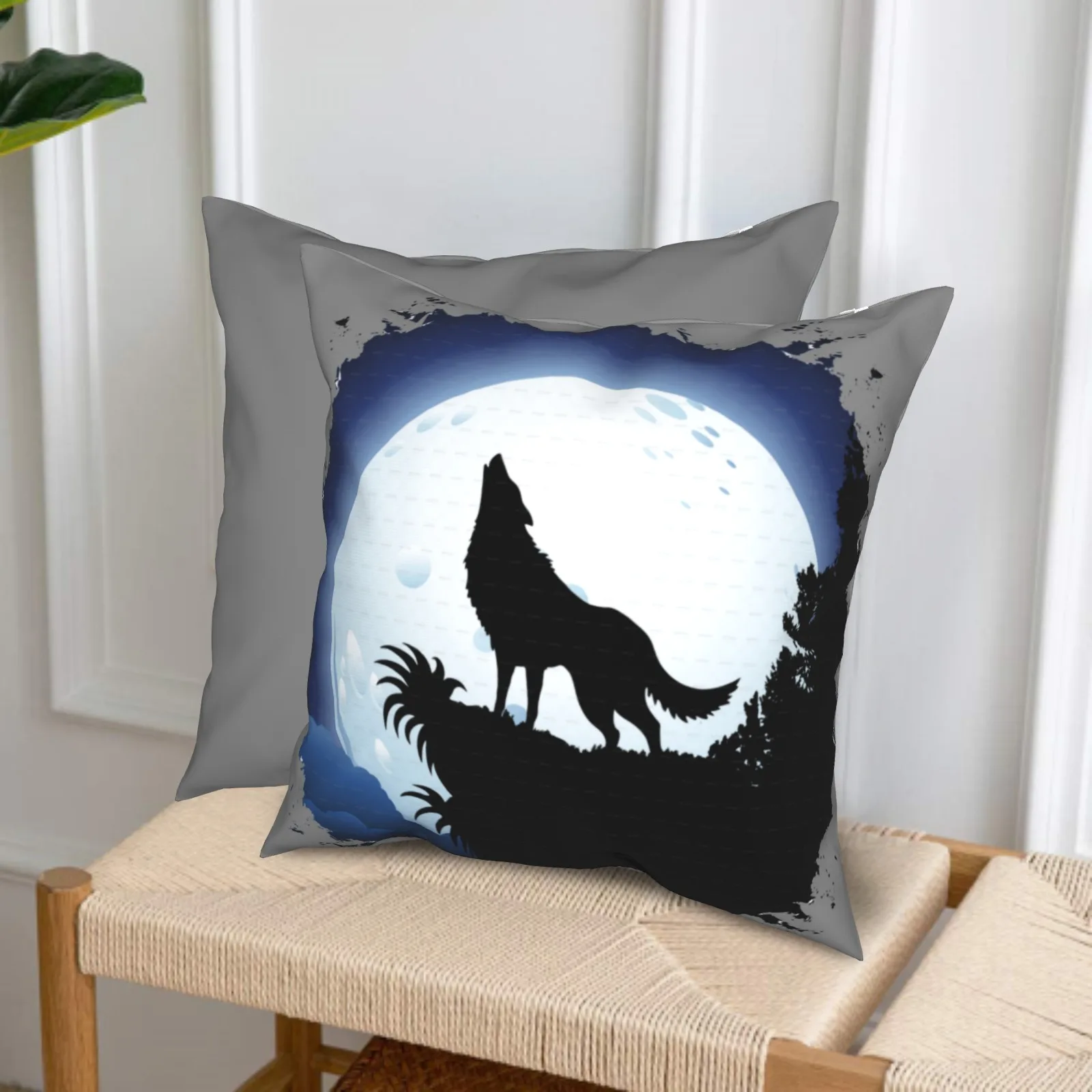 Fundas de almohada de Luna, arte moderno para el hogar, decoración