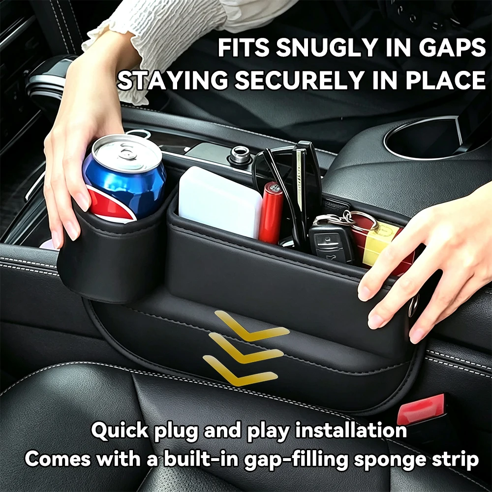 Leather Car Seat Gap Filler Or - огляд і ціна Car Seat Organizer