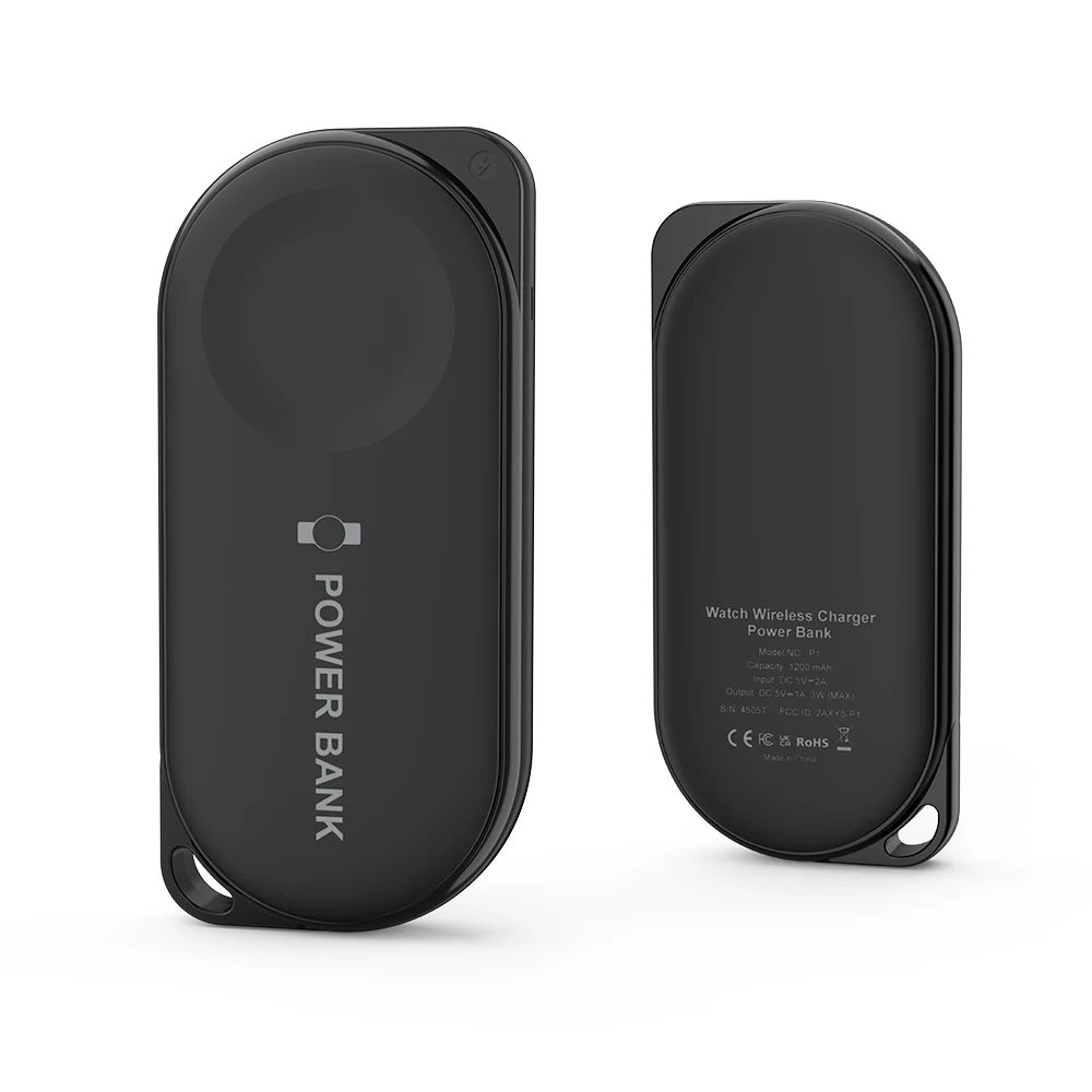 Magnetyczna ładowarka bezprzewodowa Mini Power Bank 1200mAh przenośna do Samsung Galaxy Watch 5 Pro/ 5/4/4 Classic/ 3/ Active 2/ Active