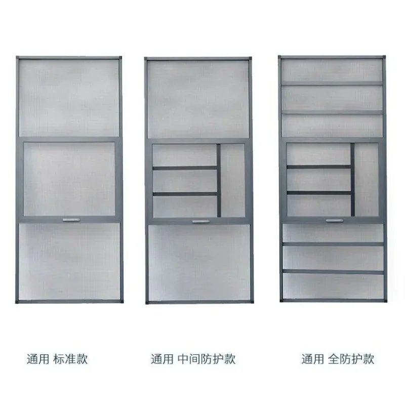 

No punching anti-theft screen window guardrail