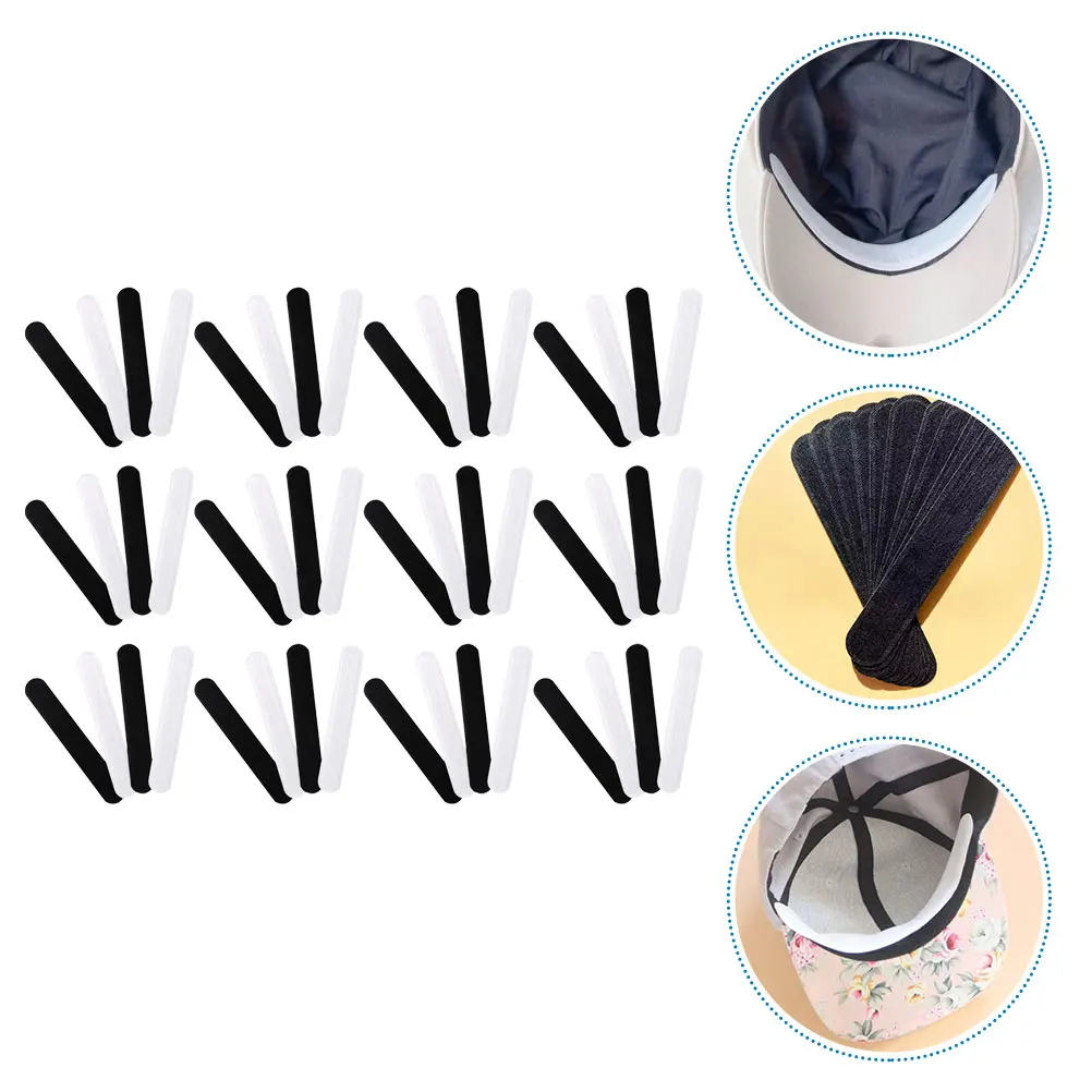 

60 Pcs Hat Brim Sweat Sticker Caps Hats for Men Sweat-absorbing Collar Patch Bands Liner Absorbent Pad Pads Neckline Man