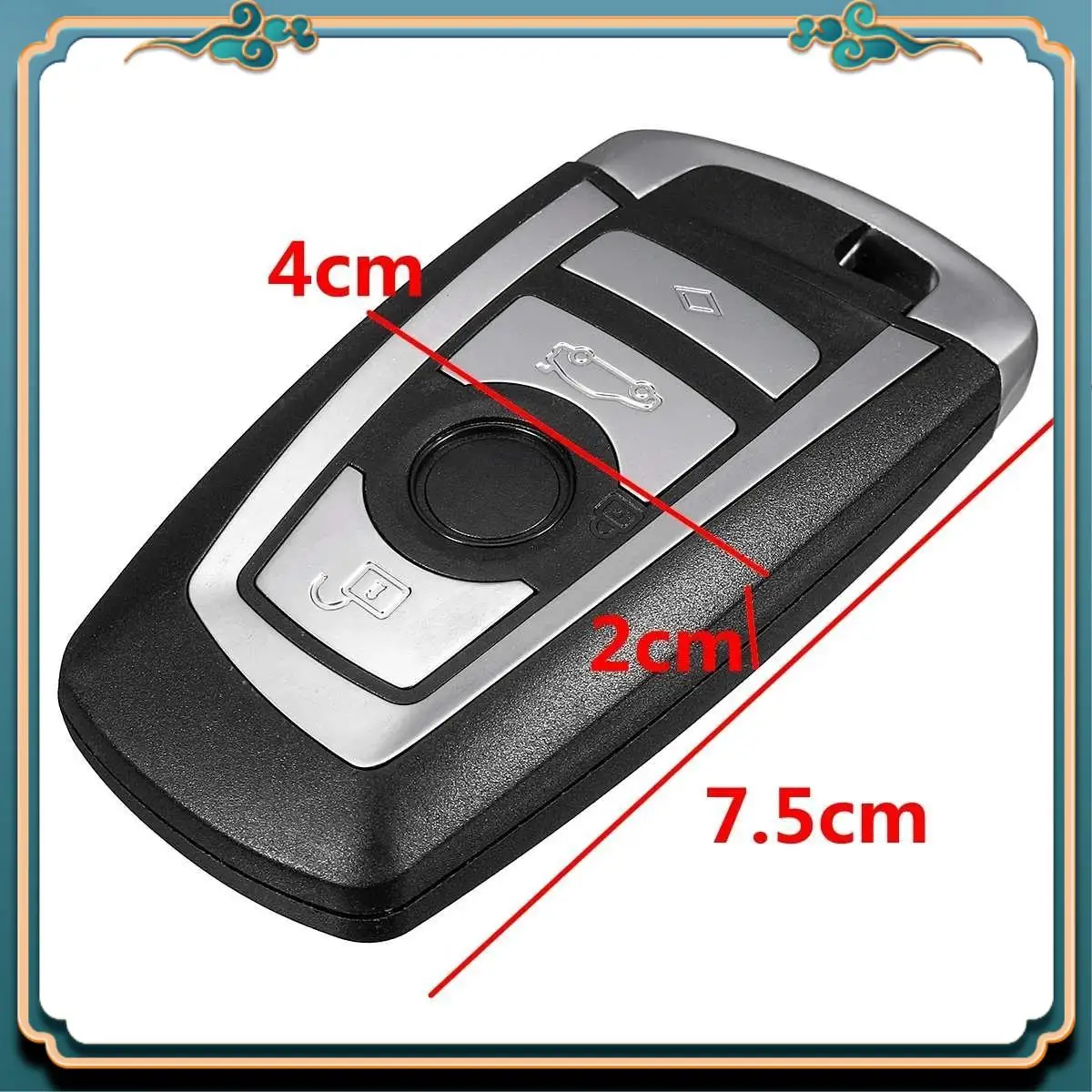 Kunci Remote Pintar Mobil Terbaru 4 Tombol 868Mhz Cangkang Casing Fob dengan Chip PCF7953P untuk BMW 5 7 Seri X3 CAS4 Penutup Kunci