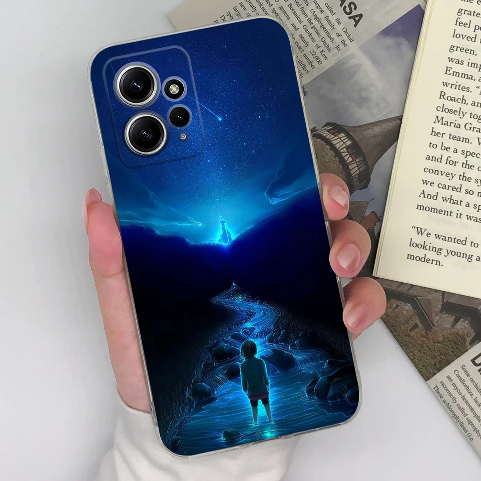 حافظة شفافة لهاتف Xiaomi Redmi Note 12 12 Pro 5G Fashion Love Heart من السيليكون الناعم من مادة البولي يوريثان الحراري غطاء غير قابل للانزلاق لهاتف 12 12Pro Funda #6