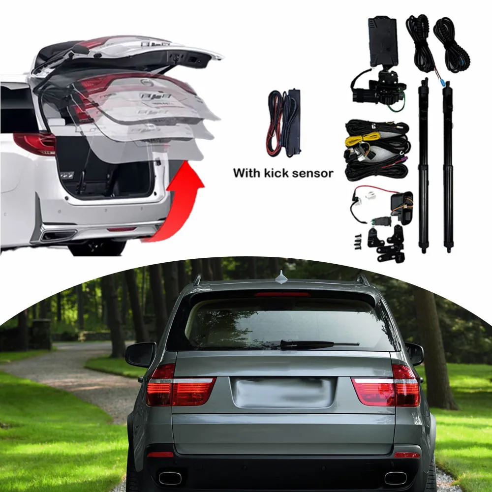 Power Tailgate System Fits for BMW X5 E70 2007-2013  Retrofit  Power Eletric Tailgate Remote kick sensor  Support