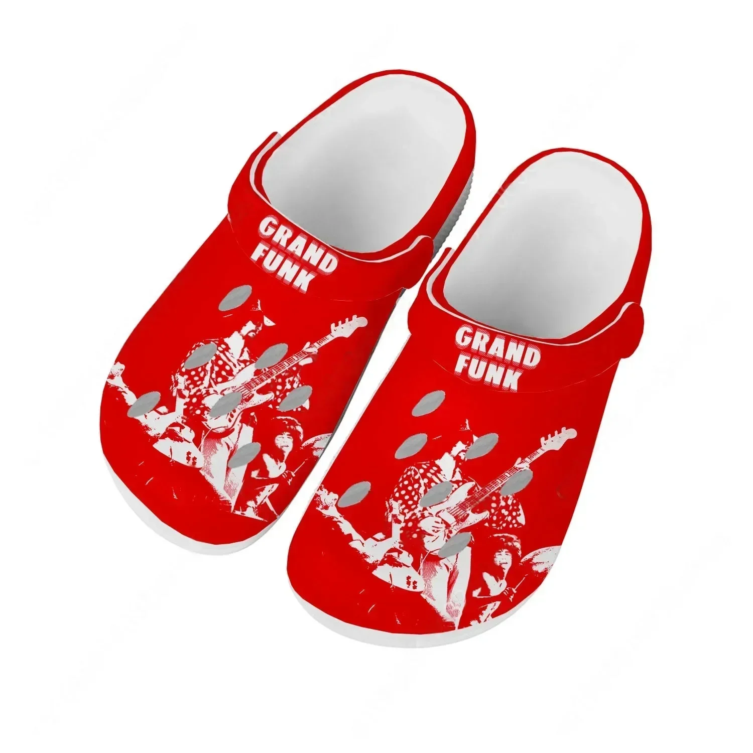 

Водные сандалии Grand Funk Railroad для мужчин и женщин, удобные сабо для дома и сада, индивидуальные сандалии, пляжные дышащие тапочки с отверстиями