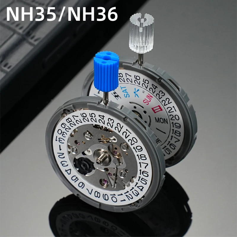 

NH36 Япония nh35 Автоматический механический механизм с 24 драгоценными камнями Высокоточный белый механизм Datewheel 3:00 24 для Seiko NH35A nh36 Механизм