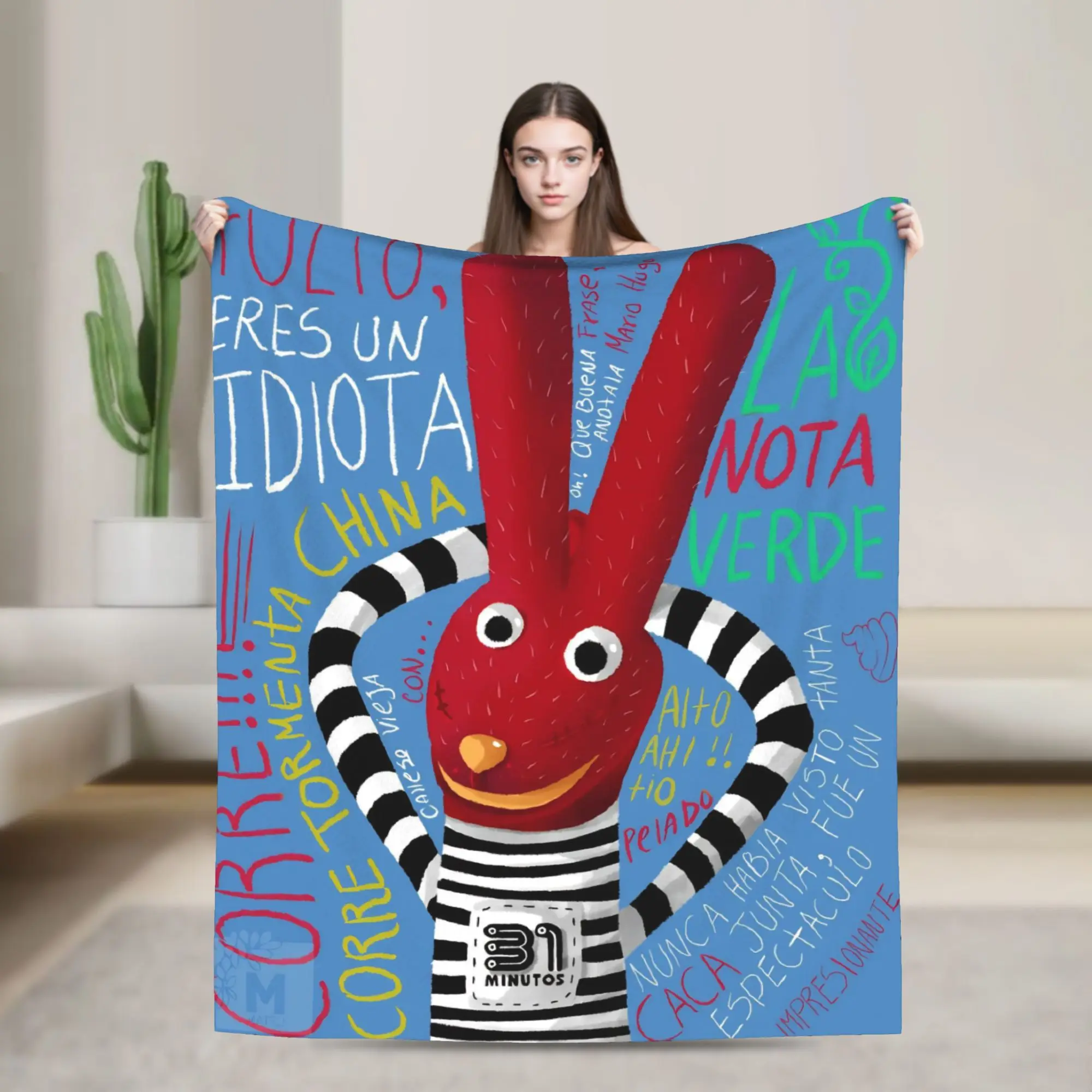 

31 Minutos Plush Blanket 31 Minutes Chilean Comedy Funny Throw Blankets for Sofa Bedding Lounge 125*100cm Quilt