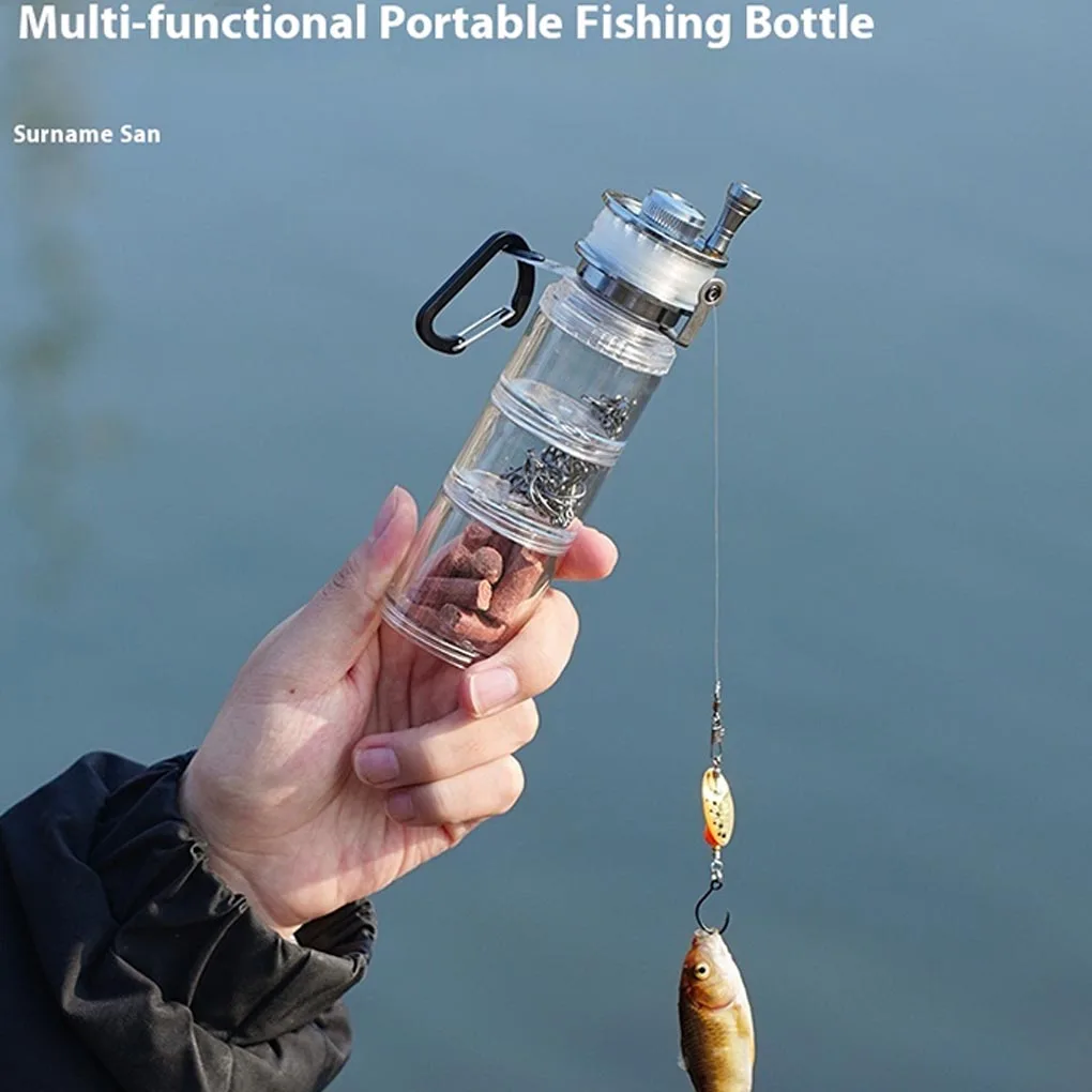 

Outdoor Fishing Portable Fishing Rod Bait Bottle Outdoor Fishing Bottle Camping Fishing Gear Supplies Storage Box Fishing Hook