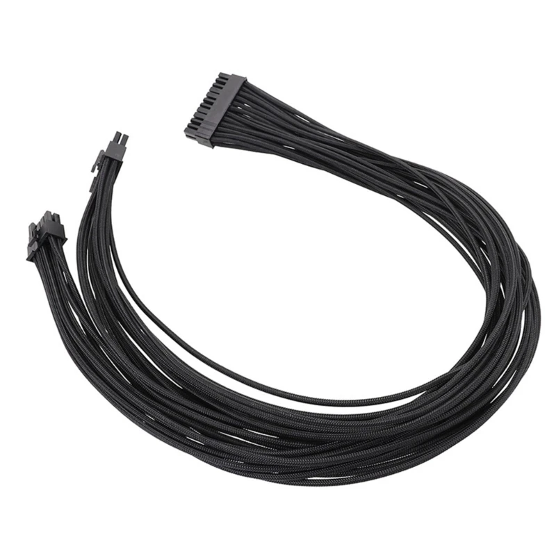 Neat Wiring Convenient 24Pin Cable 10+18PIN to 24PIN Power Conversion Cable Power Cord for Improved Stability