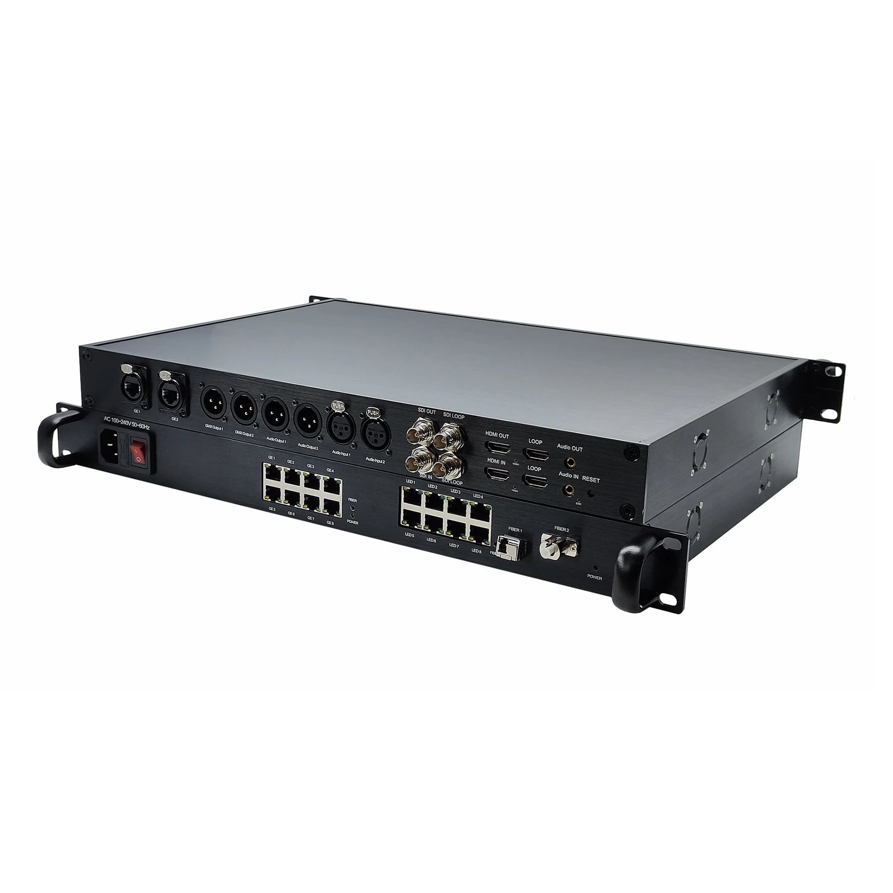 12G SDI Multiplexer Over Fiber Optic With XLR Audio and Ethernet for HD Conference Meeting/Surveillance - Image 3