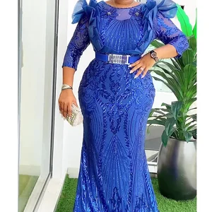 بالإضافة إلى حجم فساتين السهرة للنساء الترتر الأفريقي الفاخر اللباس الأنيق تركيا حفل زفاف فستان طويل أنقرة ملابس المرأة أفضل 6 فستان حفل أفريقي للمبيعات - رقم 5