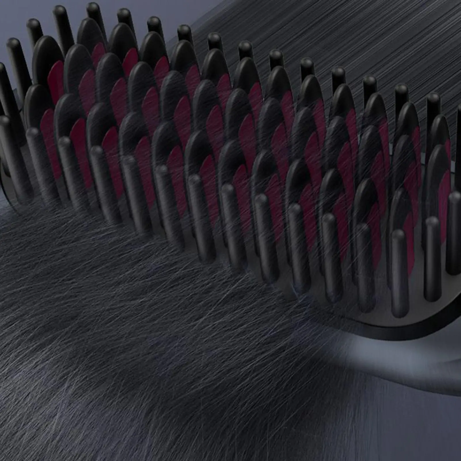 

Кисть-выпрямитель для женщин, перезаряжаемый с 3-температурными отрицательными ионами, горячая щетка-выпрямитель для волос для женщин, объемные вьющиеся волосы