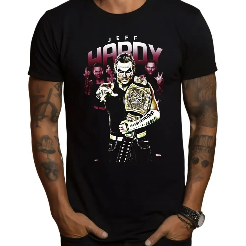 Jeff Hardy Wrestling T-Shirt Black