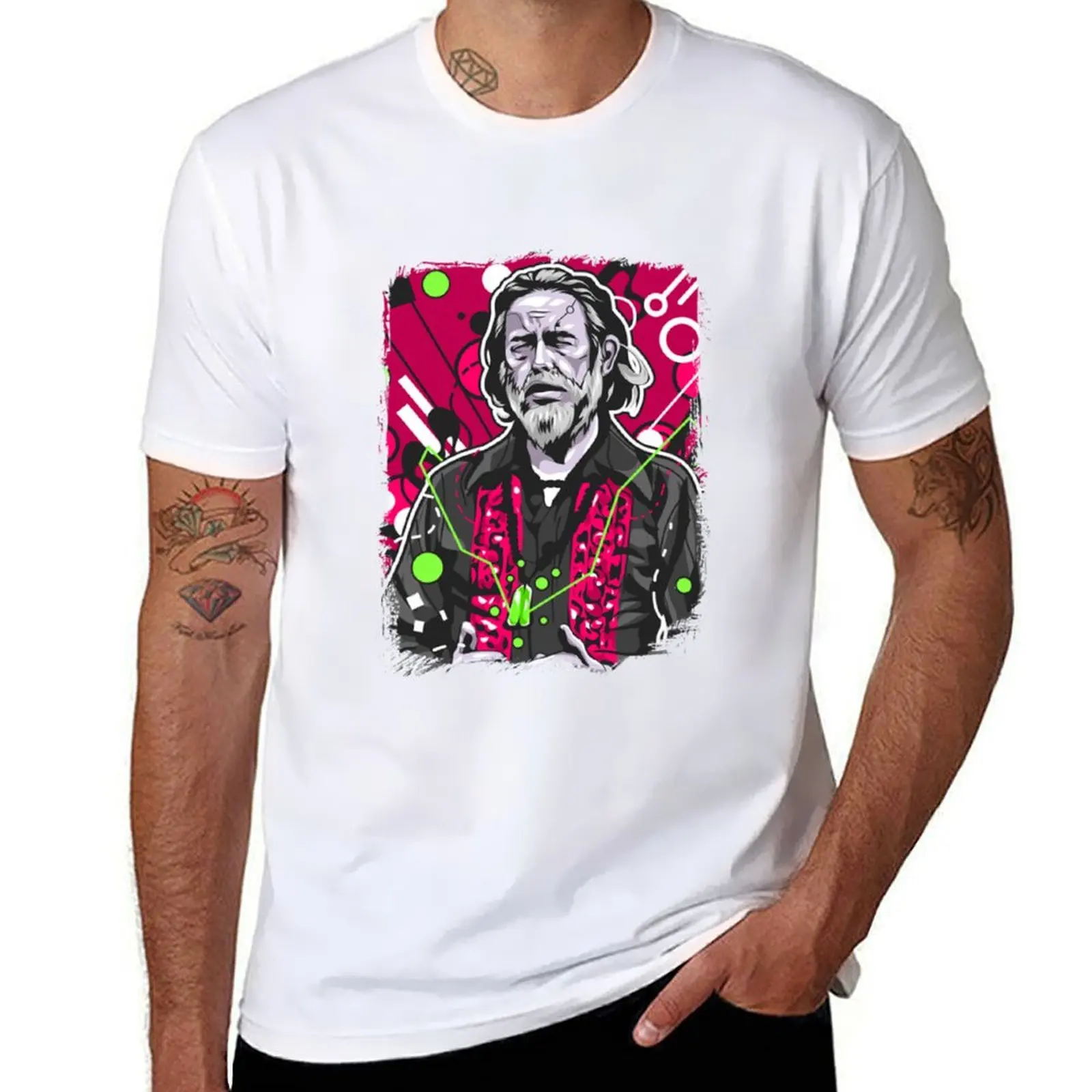 

Alan Watts Aesthetic Vaporwa T-Shirt Christmas Casual Tee Shirt