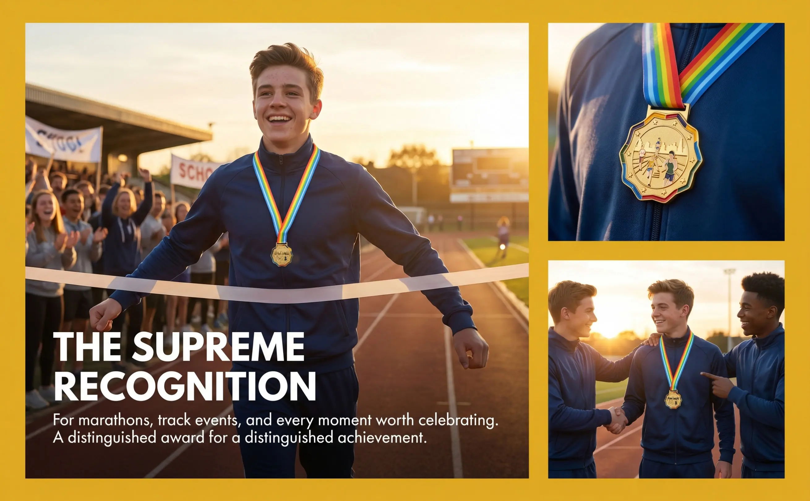 Badminton Award Medal Metal Running Medal for Sports Competitions Marathon Events Track Races Champions Trophy Display with
