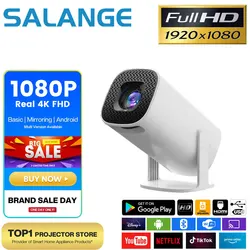 Salange P30 proiettore 4K 1080P Android 11 WiFi 6 BT Smart Mini proiettore portatile supportato HDMI-USB compatibile Beamer