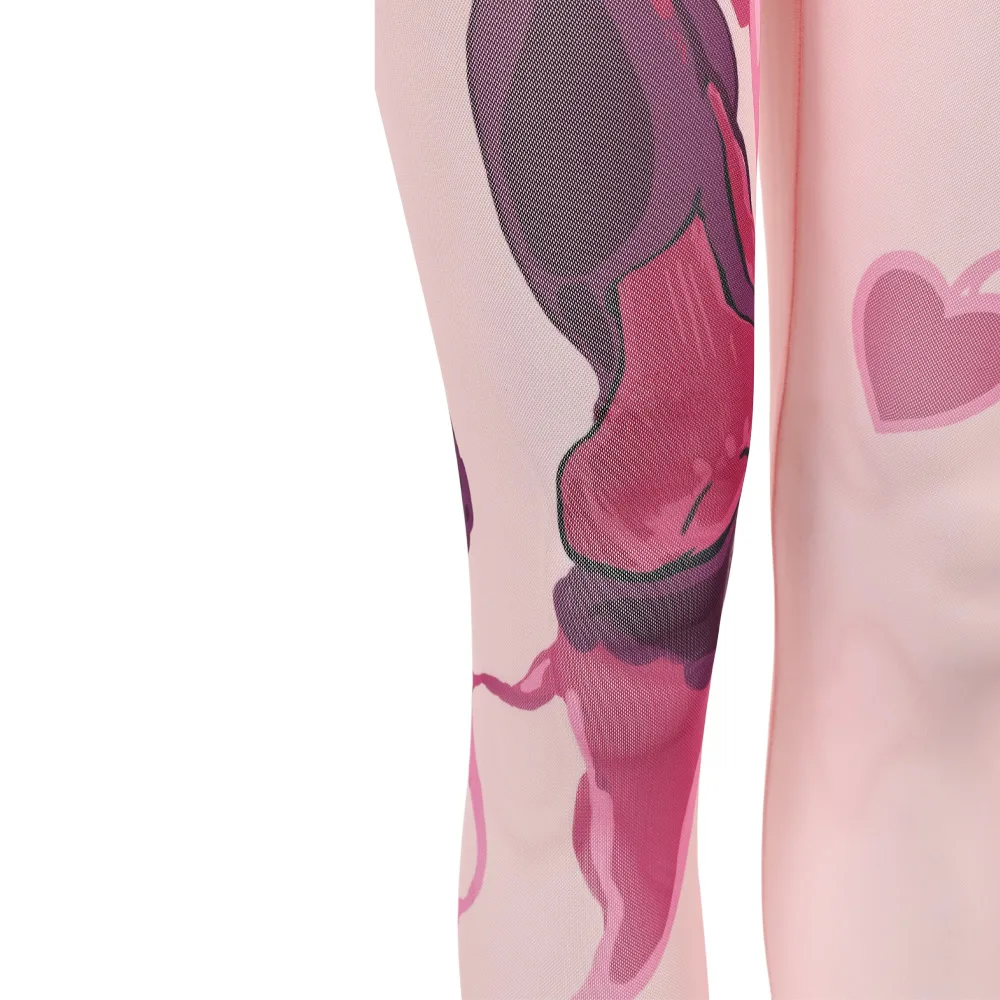 Stage Alien Sua Cosplay Pantyhose Women Stockings Zombie Stage Nude Stretch Mesh Socks Pants Costume Accessories Halloween Props view 6