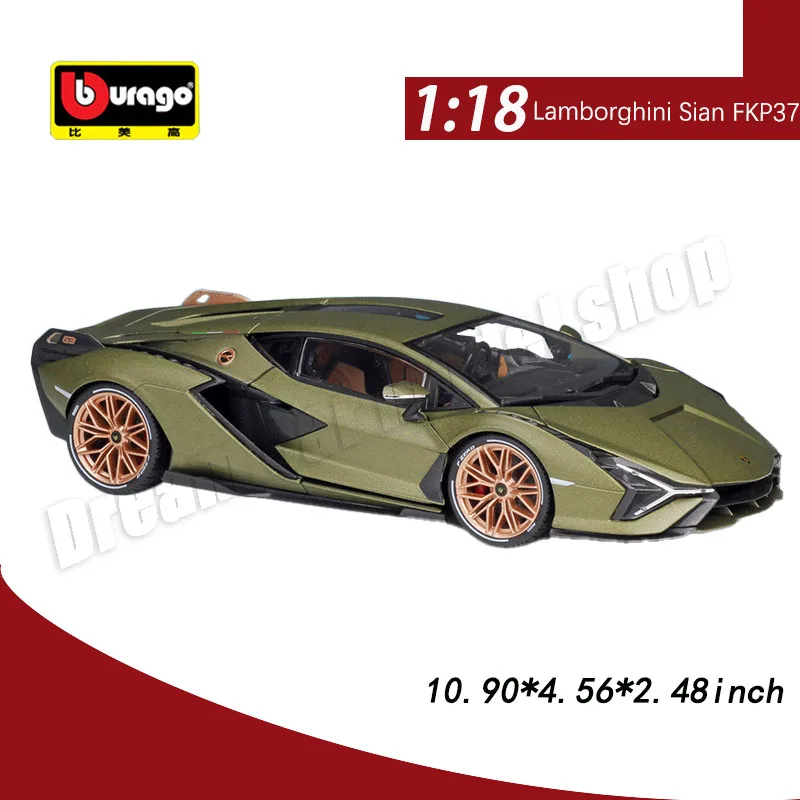 

Original Bburago 1:18 Lamborghini Sian FKP37 Alloy Car Model Children's Toys Die-cast Model Cars Collectible Gift Miniature Car