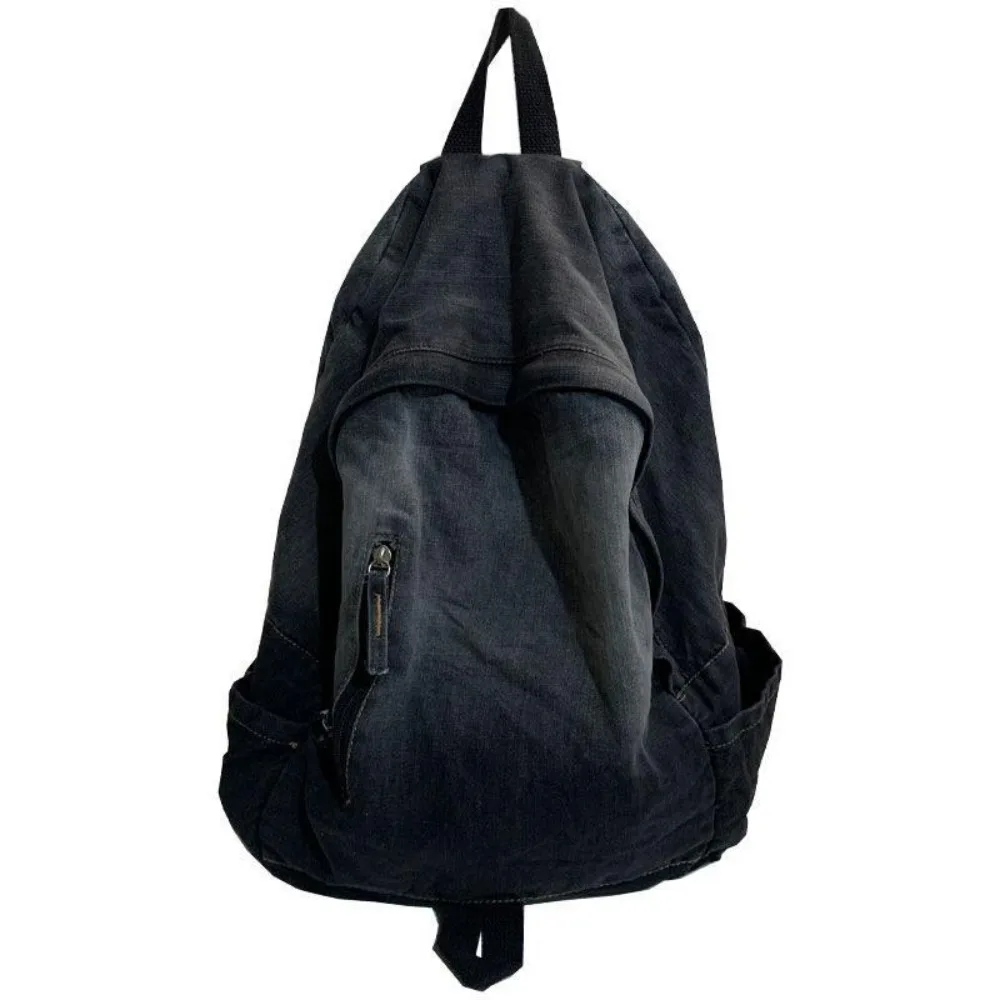New Star Pattern Denim Backpack Large Capacity Punk Student Schoolbag Y2K Travel Backpack Adults