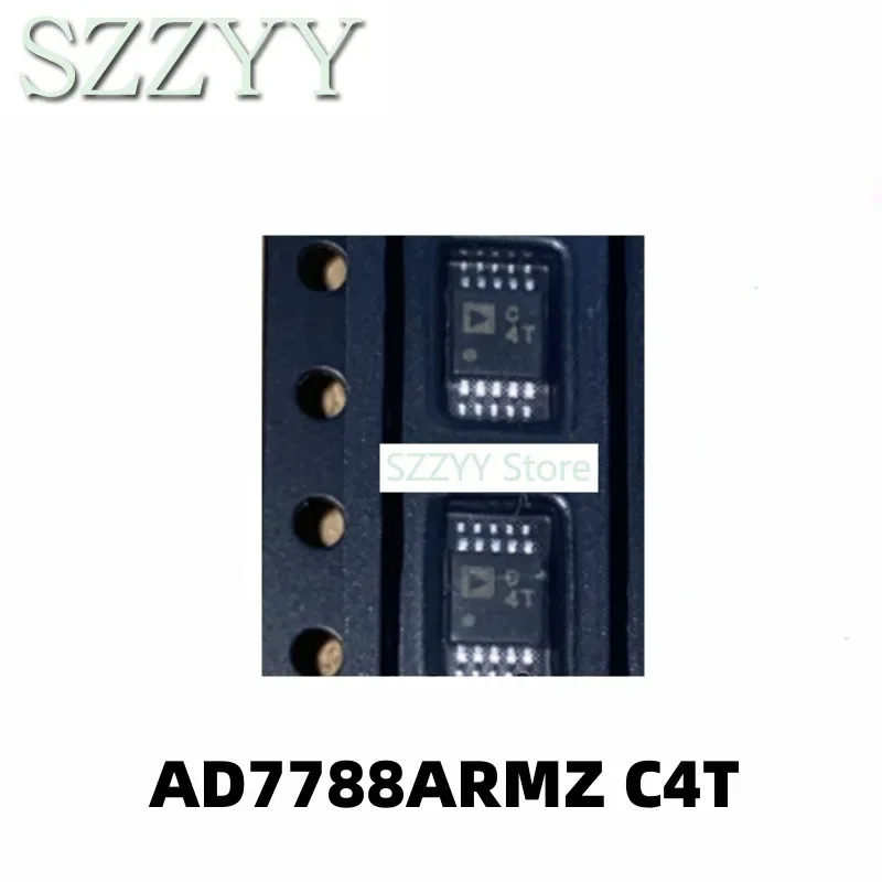 5PCS AD7788 AD7788ARM AD7788ARMZ screen printed C4T MSOP-10 analog-to-digital conversion chip IC