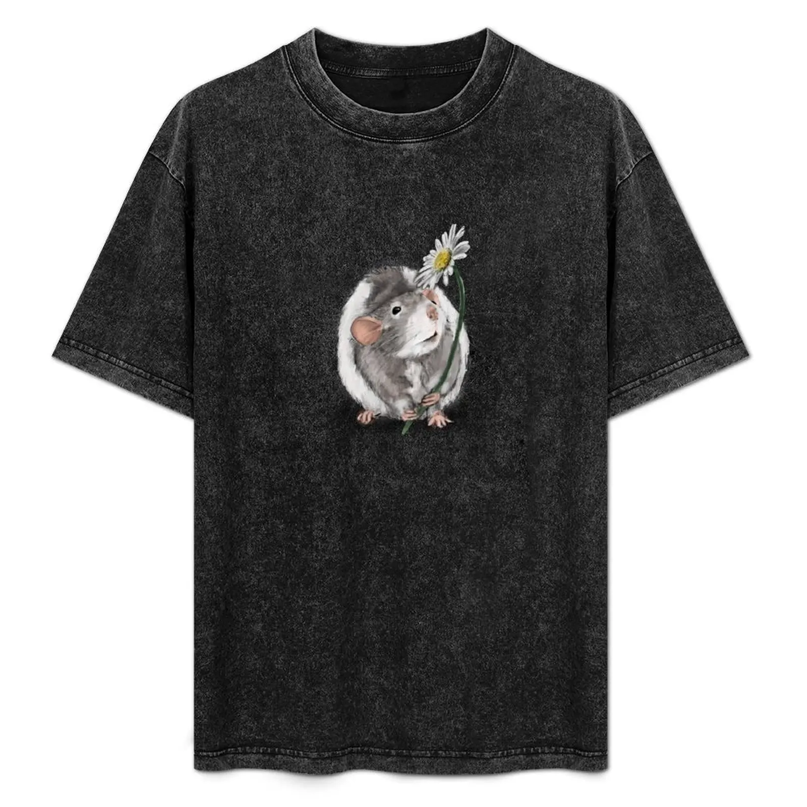 

A Rat and a Daisy T-Shirt Christmas Casual Tee Shirt