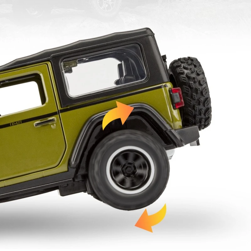 1:32 ジープラングラールビコン 1941 合金車モデル金属ダイキャスト車両サウンドライトプルバック車のおもちゃ子供のギフト