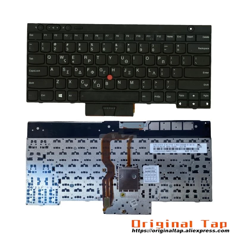 GR Greek Keyboard for Lenovo Thinkpad L430 L530 T430 T430s T530 W530 X230 X230t 04X1214 04Y0615 04X1290 04X1328 04Y0503 04Y0578