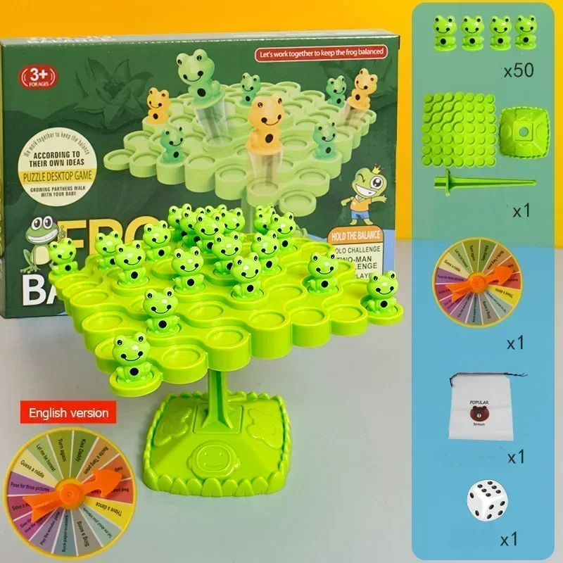 Divertente rana equilibrio albero bambini giocattoli matematici Montessori gioco da tavolo di bilanciamento interazione genitore-figlio gioco di equilibrio da tavolo giocattolo regalo