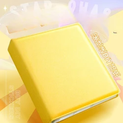 Sunwood Sparkling PU Binder A4/A5 Kpop Photocard Collect Book Large Capacity Card Holder Macaron PU Leather Idol Photo Album
