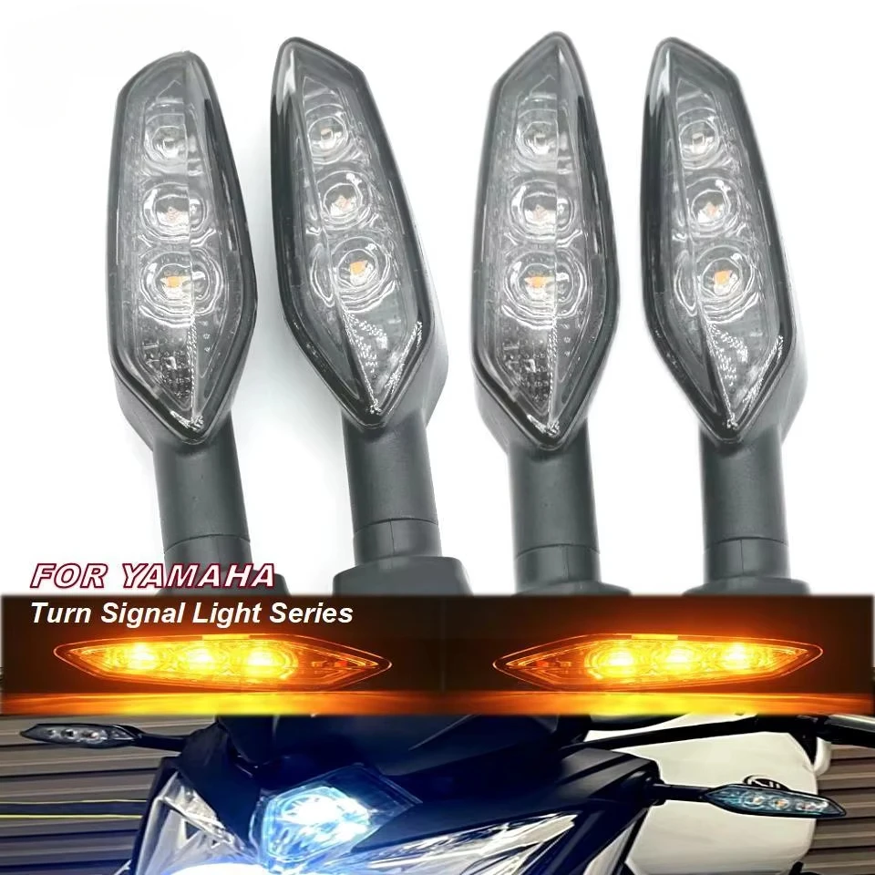 

LED Turn Signal Light For YAMAHA YZF R15/R25/MT03/15/MT25Diversion XJ6NTDM900 YZF R125 R3 R6 Motorcycle front and rear flashers