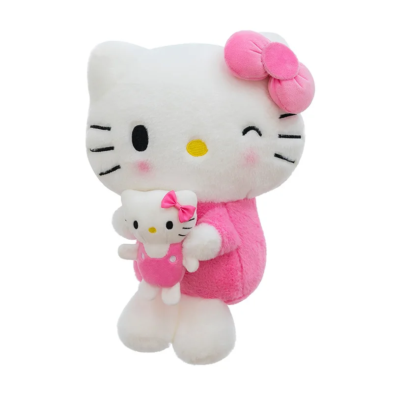 60cm kawaii kt gato brinquedo de pelúcia sanrio boneca de pelúcia travesseiro olá kitty boneca de pelúcia presente para crianças aniversário presente de natal bonecas de pelúcia