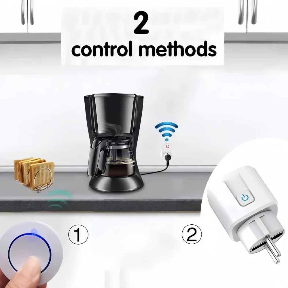 433 Mhz Wireless Remote Control AC220V 15A EV1527 Code Smart Socket Electric Plug Electrical Outlets For Light Lamp Smart Home