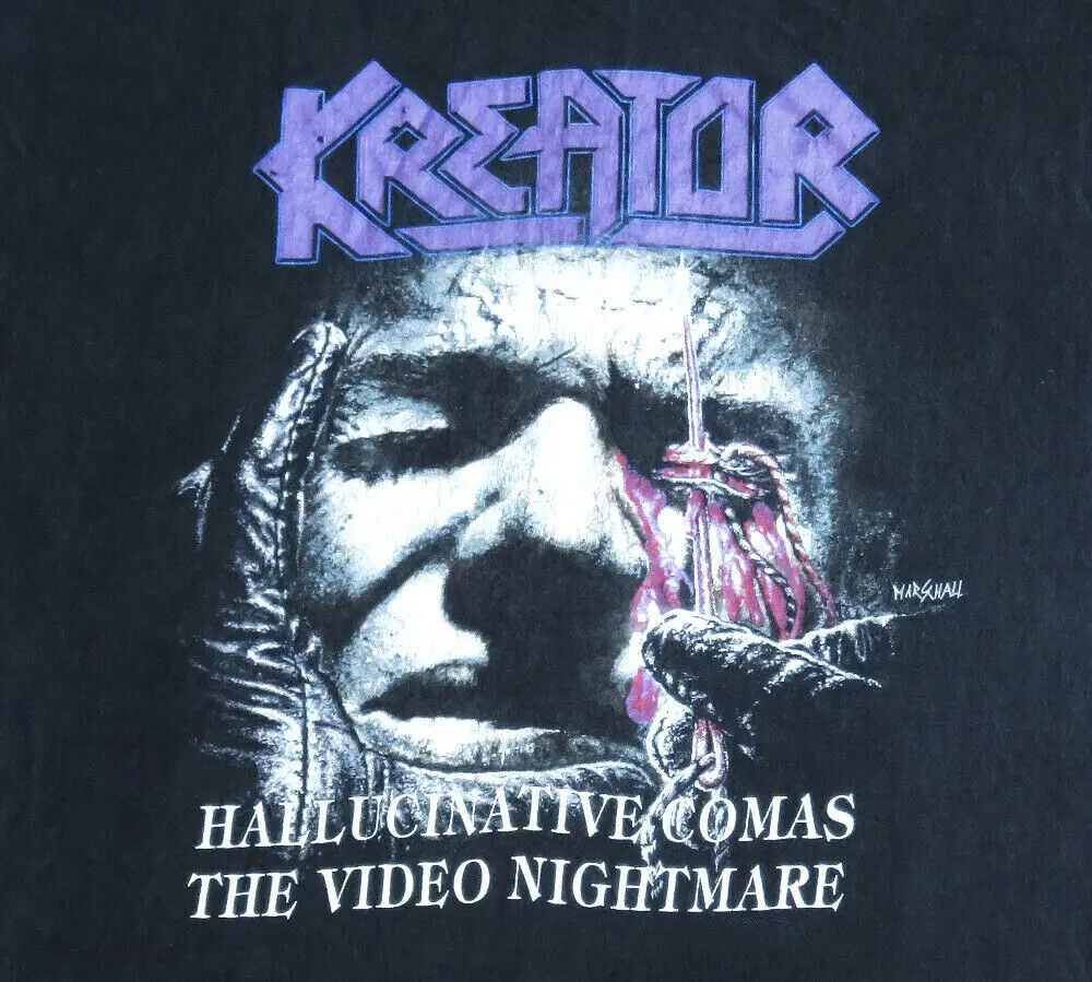 Kreator 1991 European Shirt Short Sleeve Black Unisex S-5XL KE088