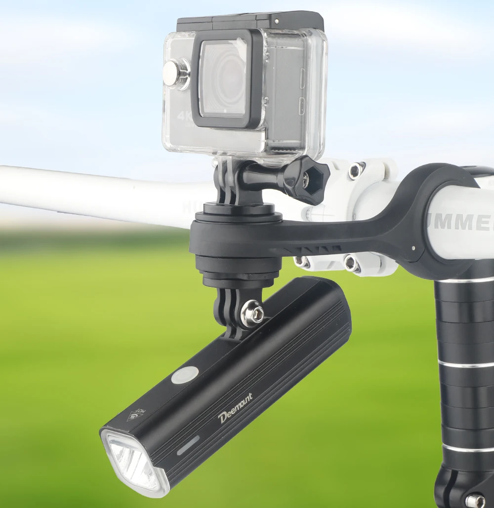 Deemount Fahrradcomputer-Halterung mit Schaltfunktion und Garmin-Konkavanschluss, Optional mit Schnellverschluss-Gopro-Halterung – Detail 7