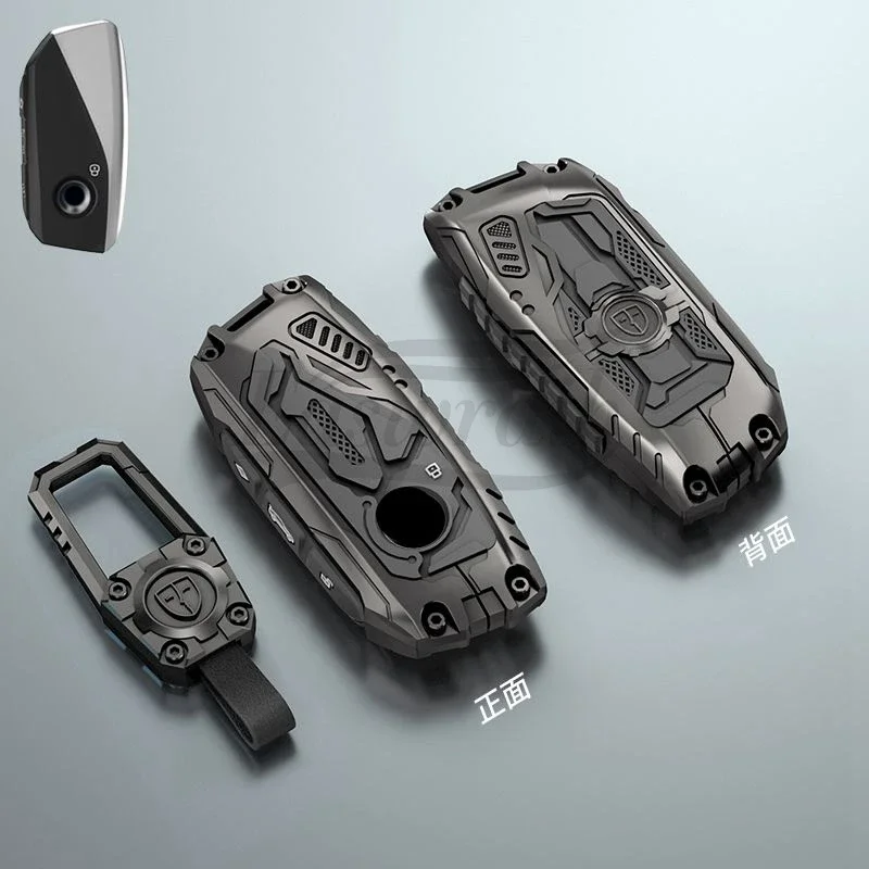 

Car Zinc Alloy Silicone Key Case Holder Cover Chain For BMW i7 X7 G07 LCI iX I20 X1 U11 7 Series G70 G09 XM U06 G81 M3 2023