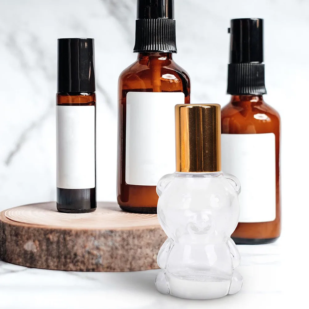 

6Pcs Essential Oil Roller Bottles Empty Glass Refillable Roll on Bottles Portable for Travel Perfume Oils Container