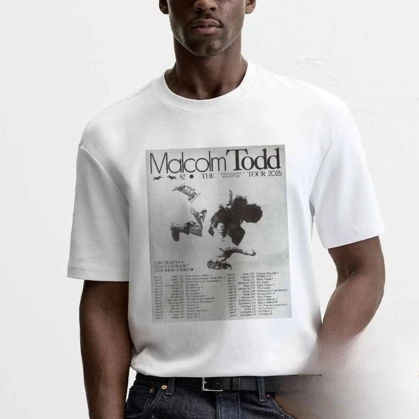 تي شيرت Malcolm Todd The Wholesome Rockstar Tour 2026 Fan Gifts للجنسين تي شيرت فاخر عالي الجودة لكل من الرجال والنساء Y2k #1