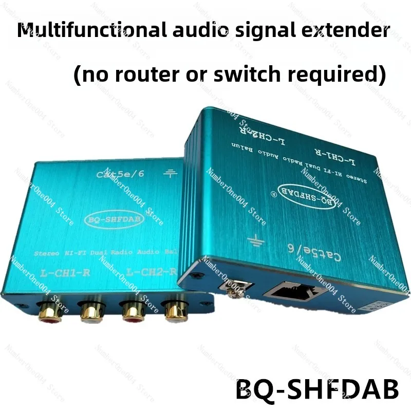 4-channel Stereo To Ethernet Cable Extension 1250 Meters RJ45 To Lotus Audio AV Multi-channel Audio Signal Extender