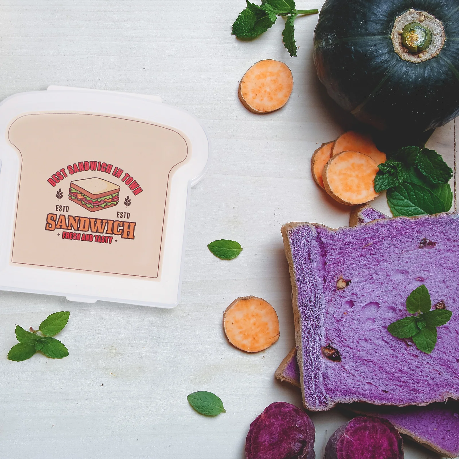 

Bread Box Lunch Boxes Sandwich Container Reusable Portable Containers for Pp Snack Keeper