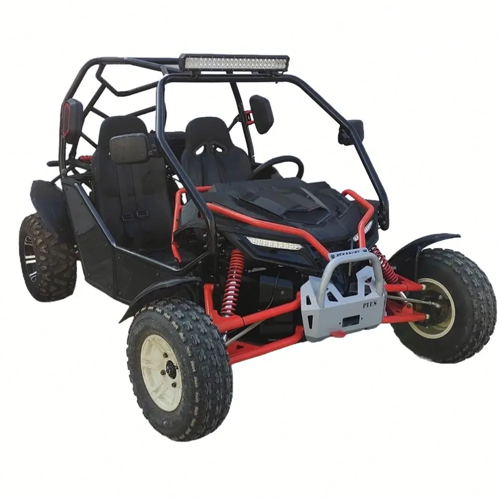 63cc 2-Stroke Sand Cross Off-Road Kart, Arm Shock Stable Power Component Pull Start For Adult Outdoor Dune Sport