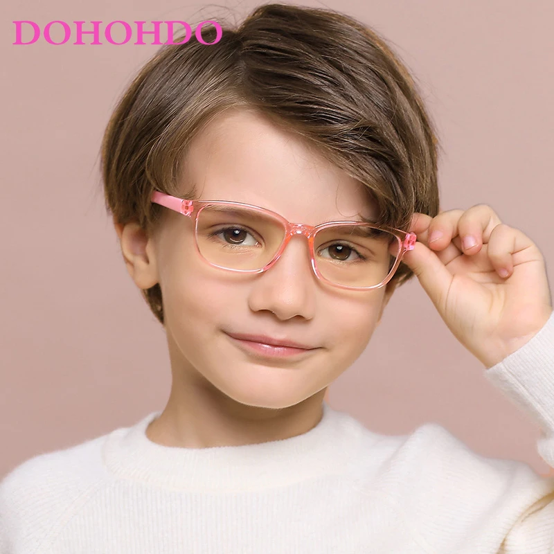 

Kids Anti Blue Light Glasses Fashion Boys Girls Ultra Light PC Soft Frame Clear Lens Eyewear Eye Protection Computer Eyeglasses