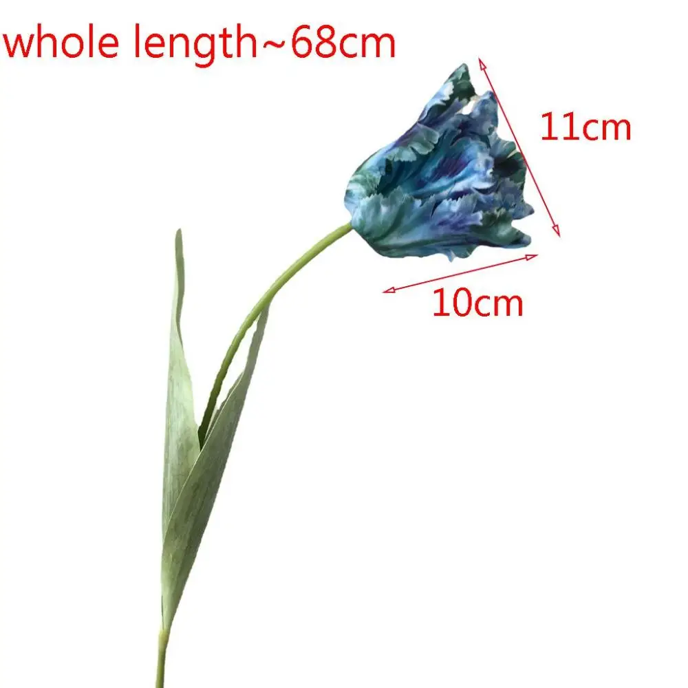 Flower Bride Gift for Home,Party,Wedding Photography Props Table Decoration Fake Flower Artificial Parrot Tulip Wedding Bouquet
