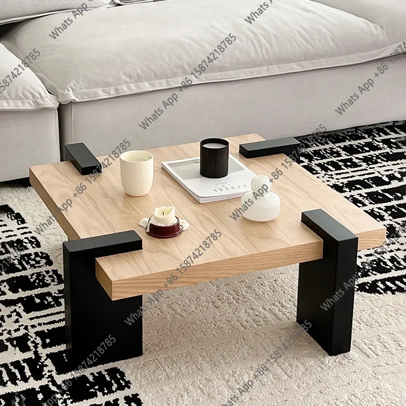 Xx Solid Wood Coffee Table Japanese-style High-end Small Tea Table Designer Dafang Several Log Wind Ash Wood Coffee Table