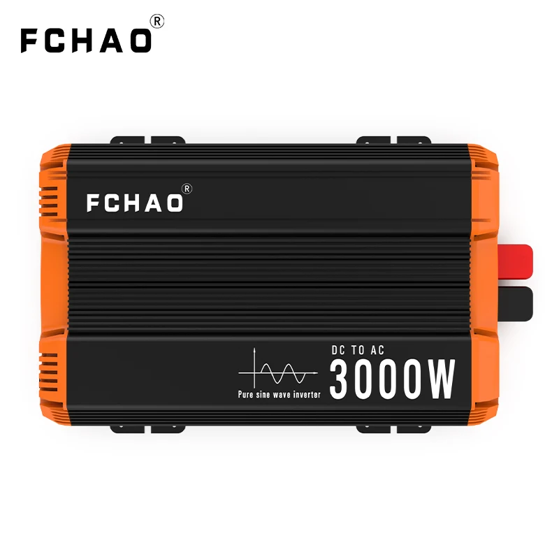 Imagem -04 - Fchao-inversor de Onda Senoidal Pura com Display Lcd Conversor de Energia para Casa Camping e rv 12v 24v 48v 220v 230v Auto Acessórios